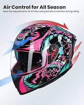 Amazon.com: ILM Motorcycle Helmet Full Face with Pinlock